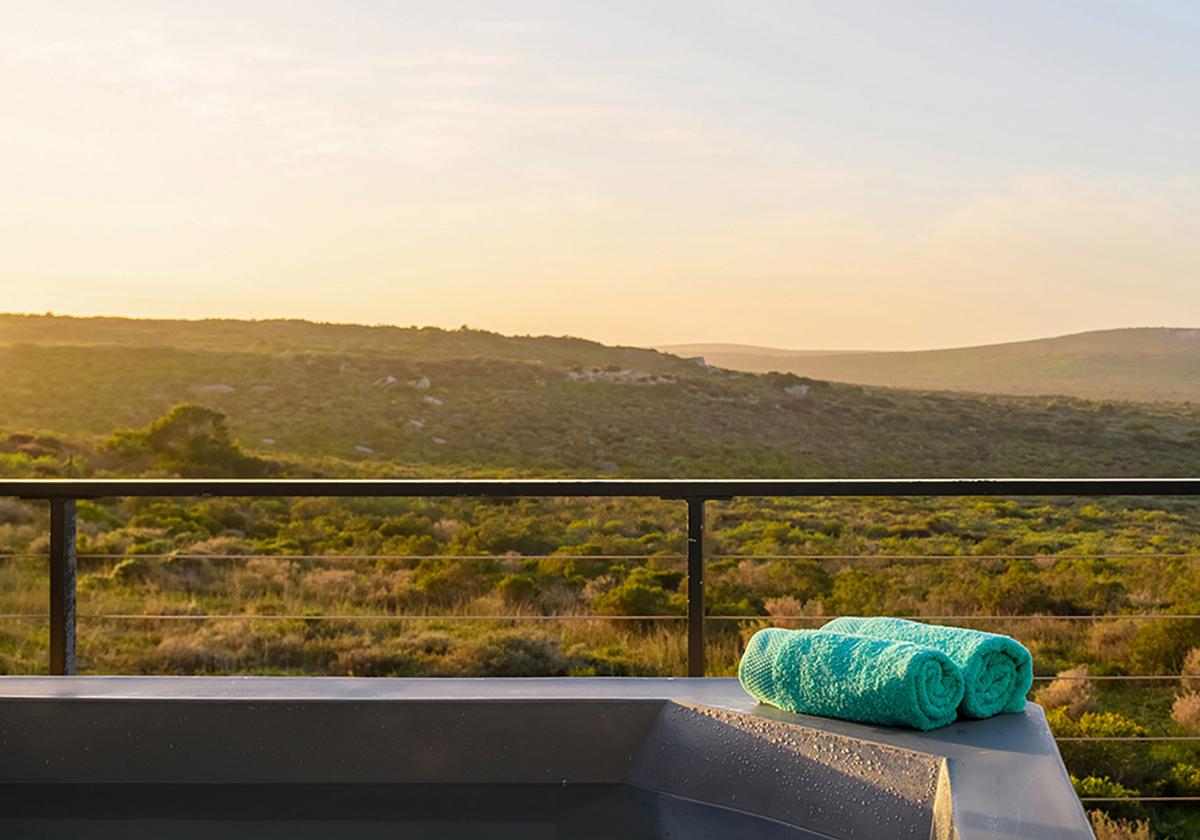 The Shark Bay hot tub view